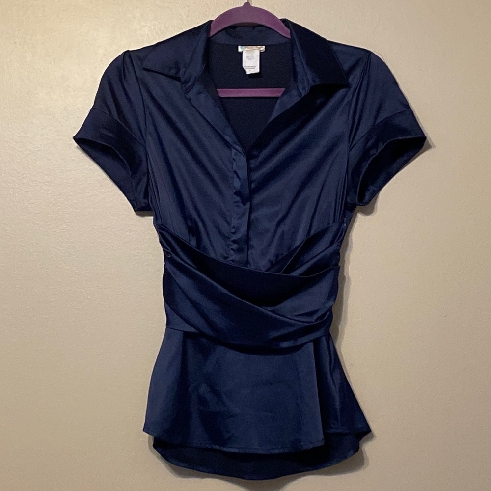 Rubber Ducky Navy Blouse, Small